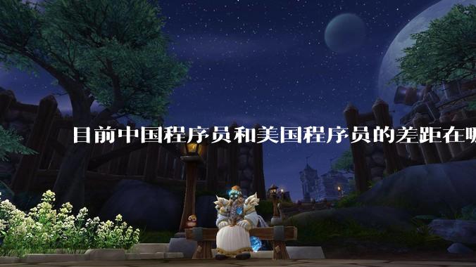 目前中国程序员和美国程序员的差距在哪里？