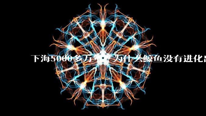 下海5000多万年，为什么鲸鱼没有进化出鳃？